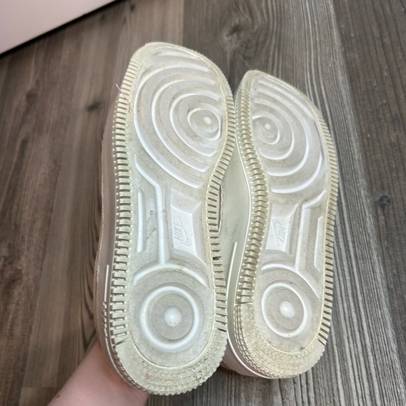 Nike Air Force 1s Light Pink Suede Sneakers - Picture 3 of 4